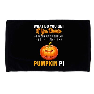 Pumpkin Pi Math Teacher Pun Microfiber Hand Towel