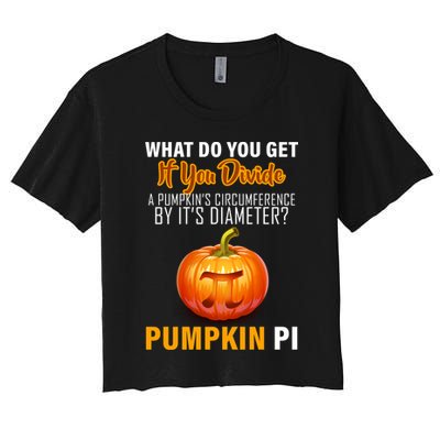 Pumpkin Pi Math Teacher Pun Crop Top