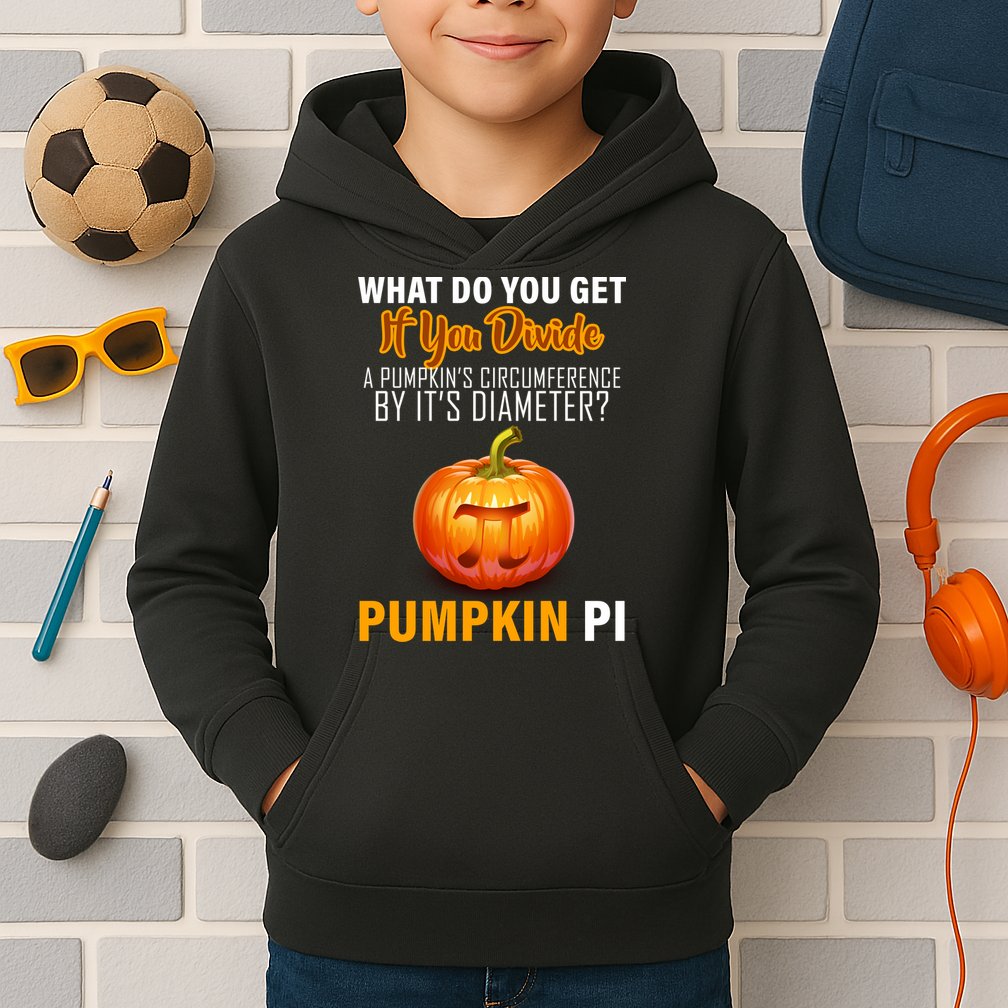 Pumpkin Pi Math Teacher Pun Kids Hoodie