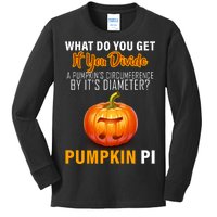 Pumpkin Pi Math Teacher Pun Kids Long Sleeve Shirt