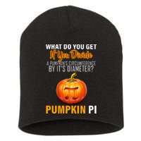 Pumpkin Pi Math Teacher Pun Short Acrylic Beanie