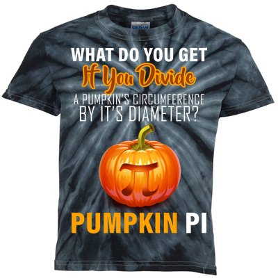 Pumpkin Pi Math Teacher Pun Kids Tie-Dye T-Shirt