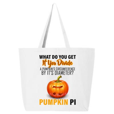 Pumpkin Pi Math Teacher Pun 25L Jumbo Tote