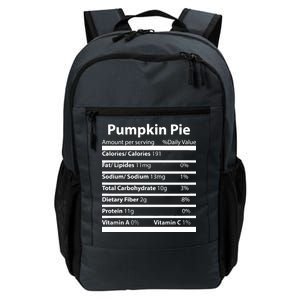 Pumpkin Pie Nutritional Facts Funny Thanksgiving Daily Commute Backpack