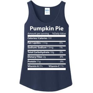 Pumpkin Pie Nutritional Facts Funny Thanksgiving Ladies Essential Tank