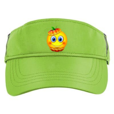 Pumpkin Smiley Emoji Adult Drive Performance Visor