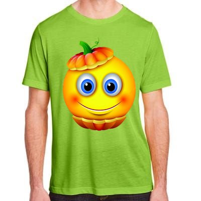 Pumpkin Smiley Emoji Adult ChromaSoft Performance T-Shirt