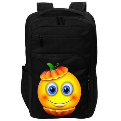 Pumpkin Smiley Emoji Impact Tech Backpack