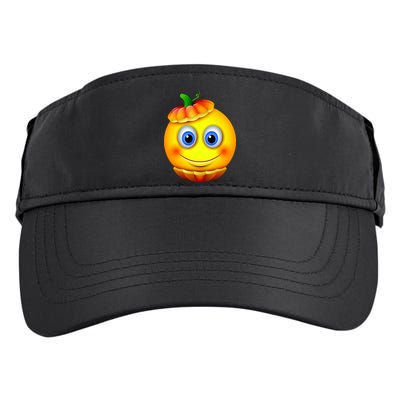 Pumpkin Smiley Emoji Adult Drive Performance Visor