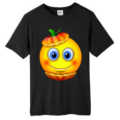 Pumpkin Smiley Emoji Tall Fusion ChromaSoft Performance T-Shirt