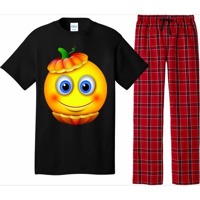 Pumpkin Smiley Emoji Pajama Set