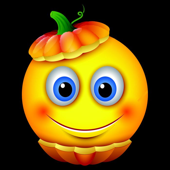Pumpkin Smiley Emoji Tie-Dye T-Shirt