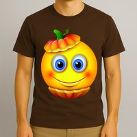 Pumpkin Smiley Emoji T-Shirt