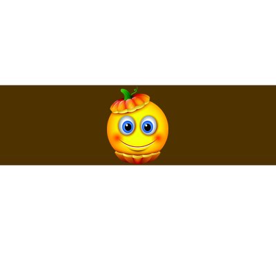 Pumpkin Smiley Emoji Bumper Sticker