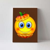 Pumpkin Smiley Emoji Canvas