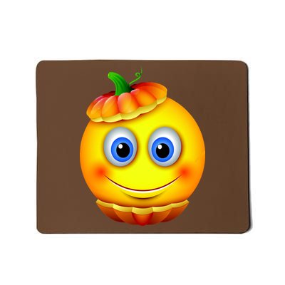 Pumpkin Smiley Emoji Mousepad