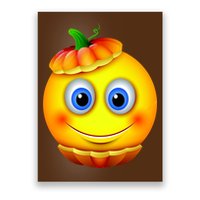 Pumpkin Smiley Emoji Poster