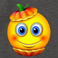 Pumpkin Smiley Emoji Vector Backpack