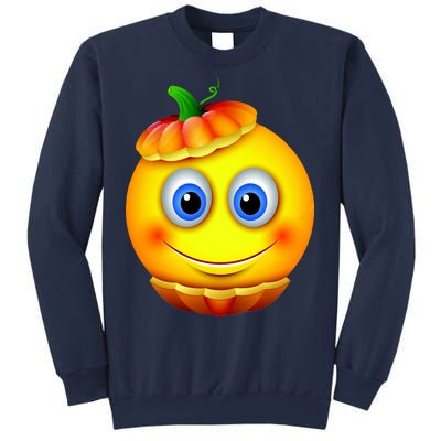 Pumpkin Smiley Emoji Sweatshirt