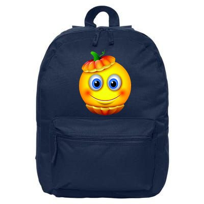 Pumpkin Smiley Emoji 16 in Basic Backpack