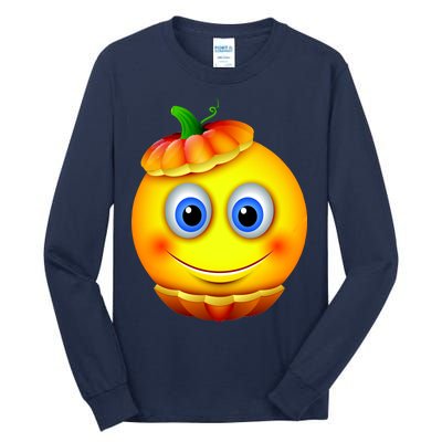 Pumpkin Smiley Emoji Tall Long Sleeve T-Shirt