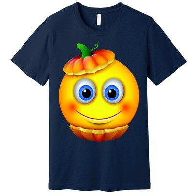 Pumpkin Smiley Emoji Premium T-Shirt