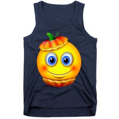 Pumpkin Smiley Emoji Tank Top