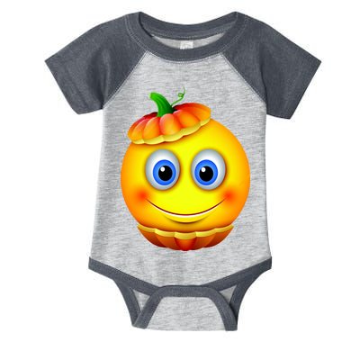 Pumpkin Smiley Emoji Infant Baby Jersey Bodysuit