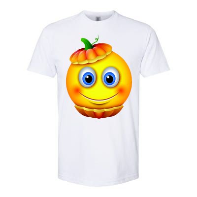 Pumpkin Smiley Emoji Softstyle CVC T-Shirt