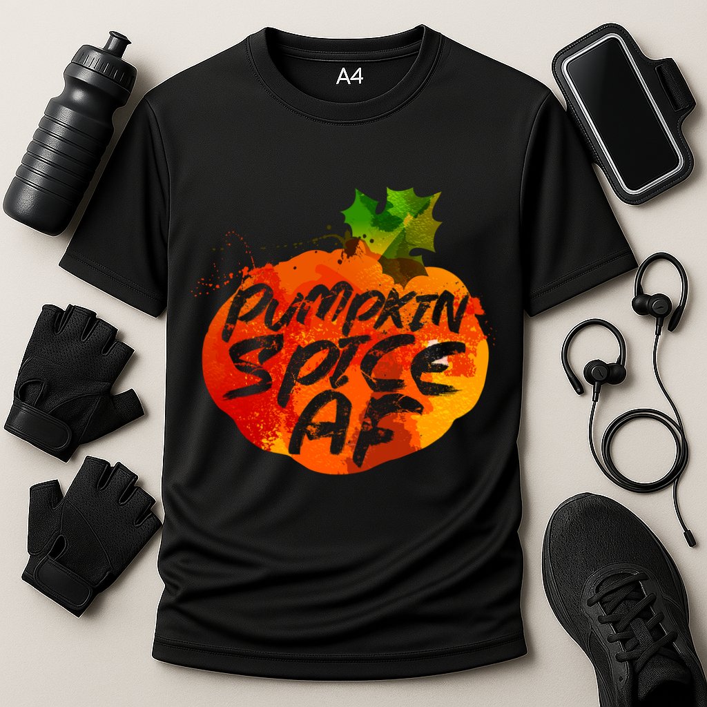 Pumpkin Spice AF Cooling Performance Crew T-Shirt
