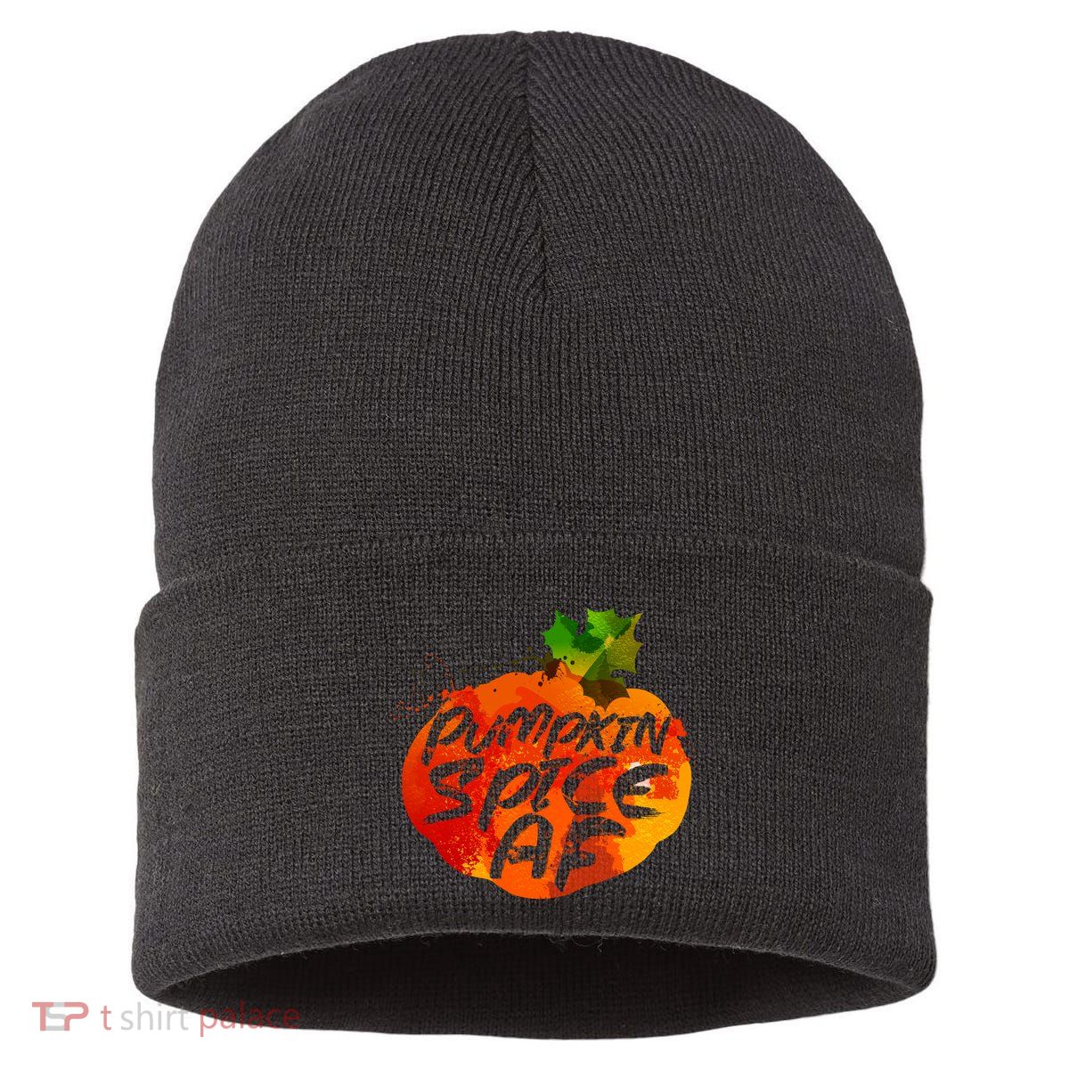 Pumpkin Spice AF Sustainable Knit Beanie