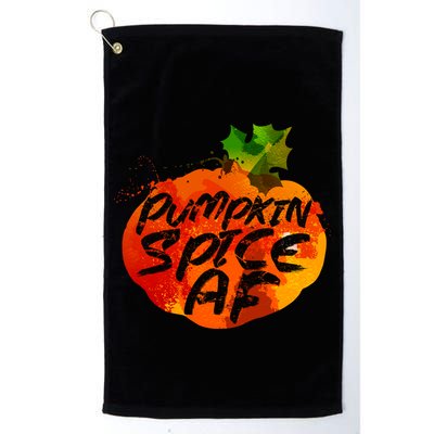 Pumpkin Spice AF Golf Towel
