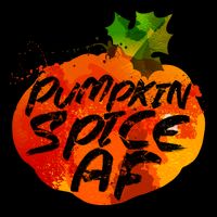 Pumpkin Spice AF Cropped Pullover Crew