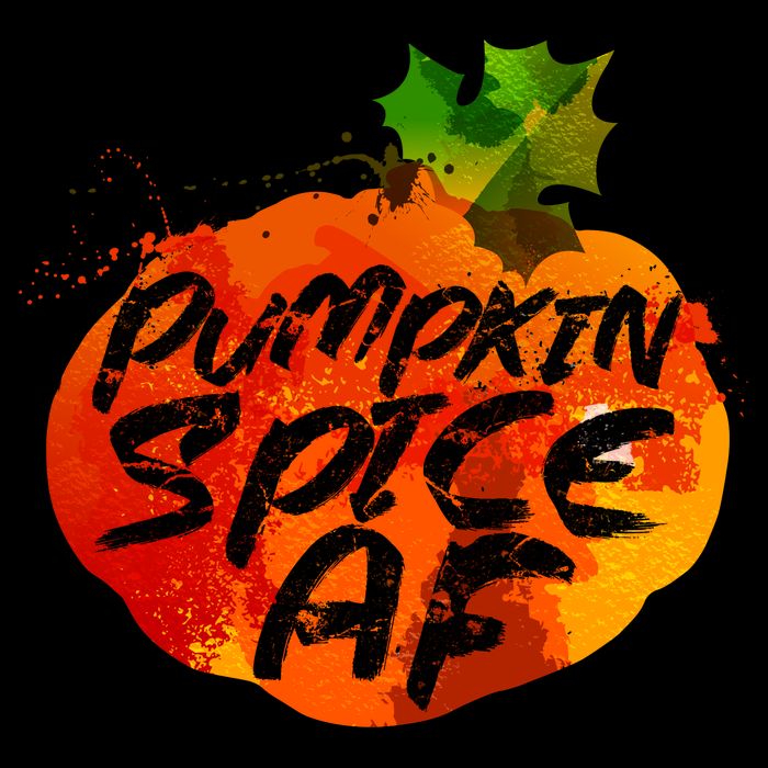Pumpkin Spice AF Cropped Pullover Crew