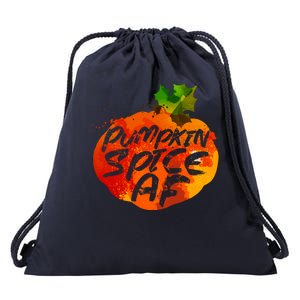 Pumpkin Spice AF Drawstring Bag