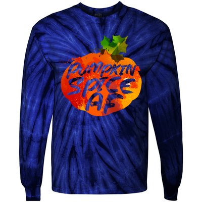 Pumpkin Spice AF Tie-Dye Long Sleeve Shirt