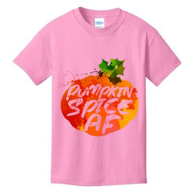 Pumpkin Spice AF Kids T-Shirt