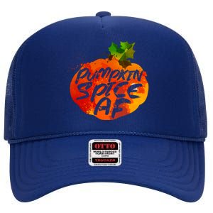 Pumpkin Spice AF High Crown Mesh Back Trucker Hat