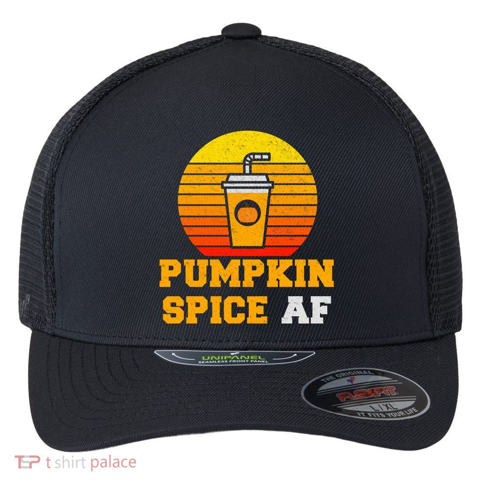 Pumpkin Spice AF1 Flexfit Unipanel Trucker Cap