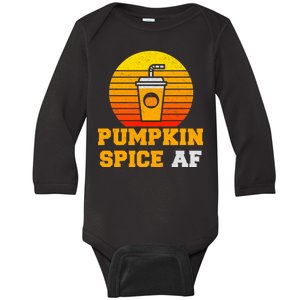 Pumpkin Spice AF1 Baby Long Sleeve Bodysuit