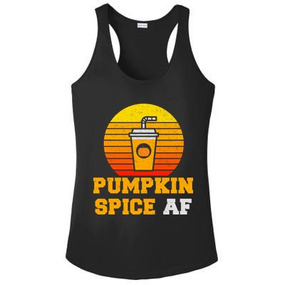 Pumpkin Spice AF1 Ladies PosiCharge Competitor Racerback Tank