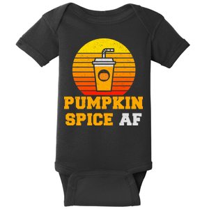 Pumpkin Spice AF1 Baby Bodysuit