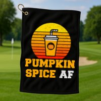 Pumpkin Spice AF1 Golf Towel