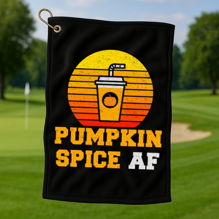 Pumpkin Spice AF1 Golf Towel