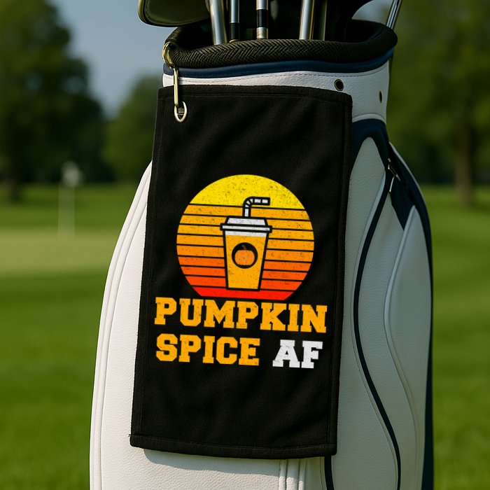 Pumpkin Spice AF1 Golf Towel