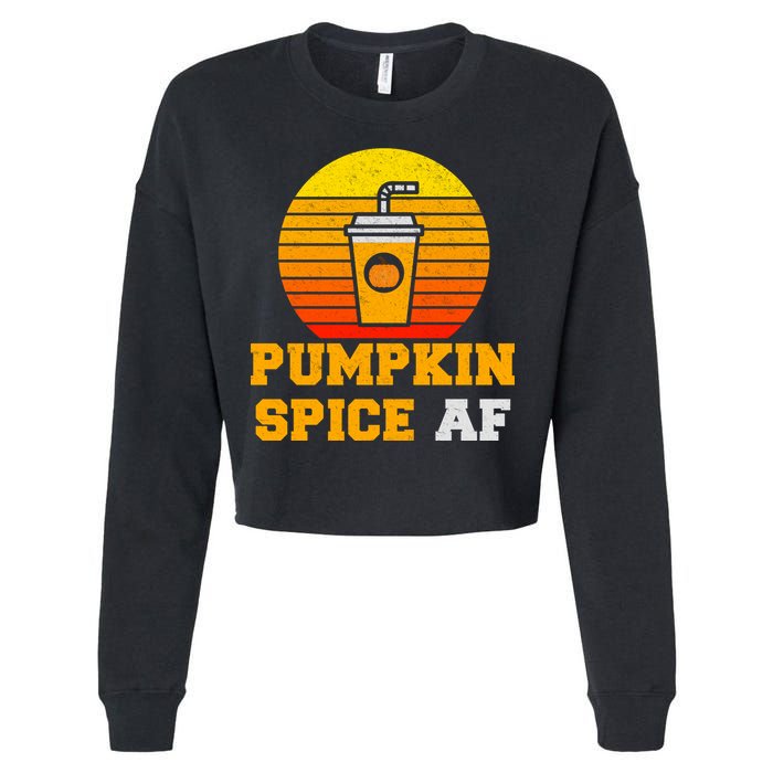 Pumpkin Spice AF1 Cropped Pullover Crew