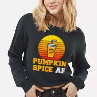 Pumpkin Spice AF1 Cropped Pullover Crew