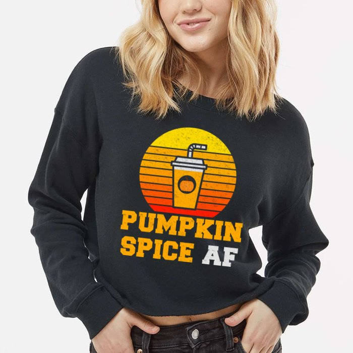 Pumpkin Spice AF1 Cropped Pullover Crew