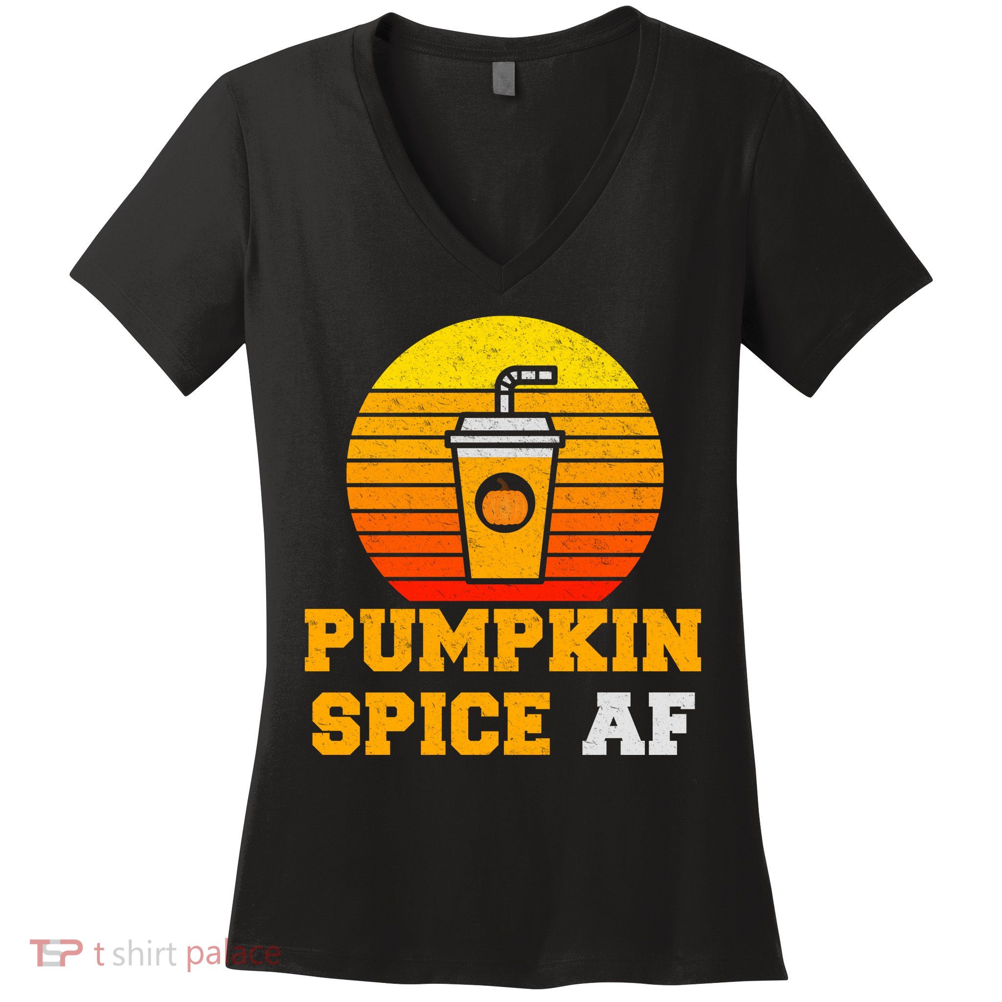 Pumpkin Spice AF1 Women's V-Neck T-Shirt