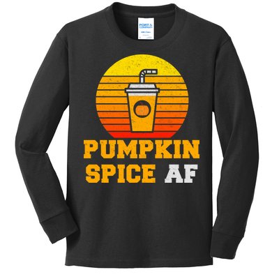 Pumpkin Spice AF1 Kids Long Sleeve Shirt